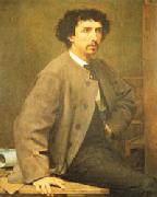 Paul Baudry Portrait of Charles Garnier oil painting artist